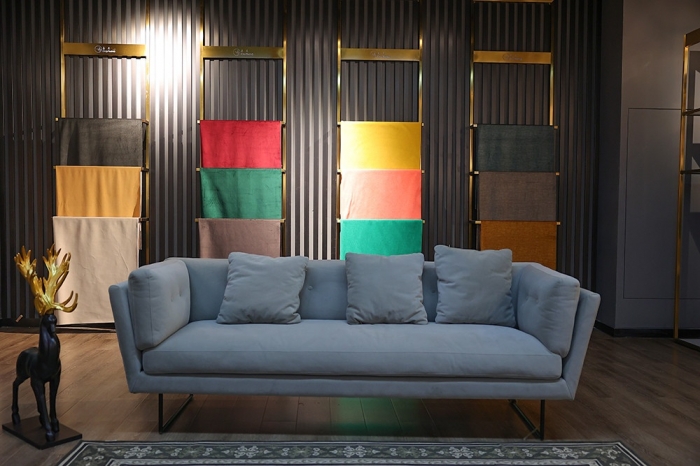 Home textile fabrics showroom